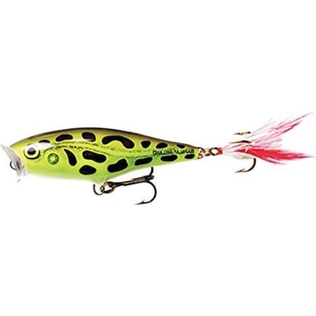 Rapala Skitter Pop Topwater Lure, 2, 316 Oz, Lime Frog Floating SP05LF